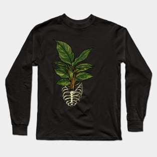 Tropical skeleton Long Sleeve T-Shirt